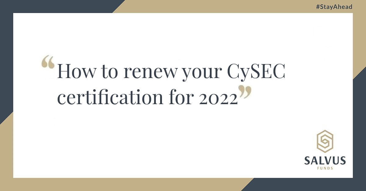 How to renew your CySEC certification for 2022