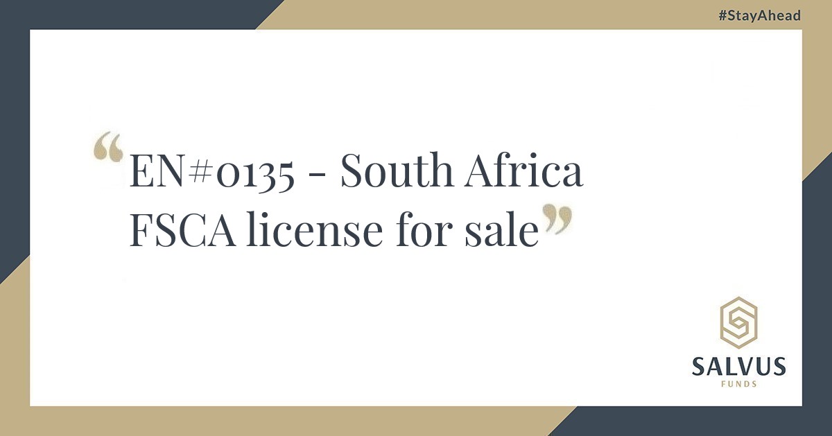 South Africa FSCA license for sale