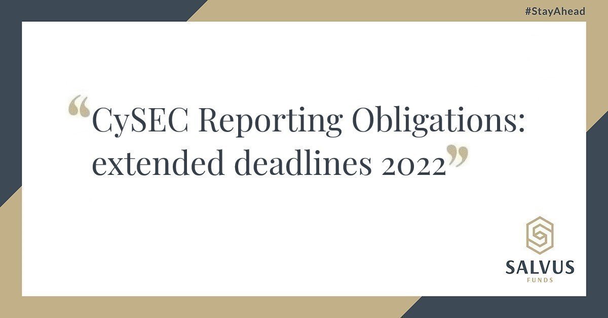 CySEC reporting deadline extensions