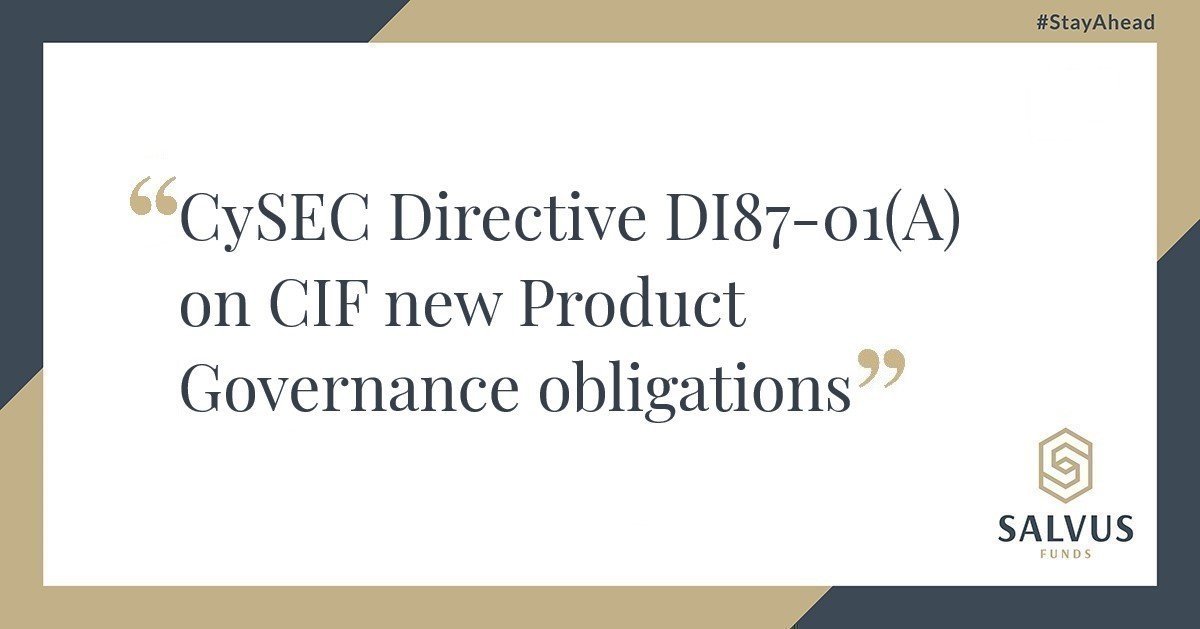CIF new product governance
