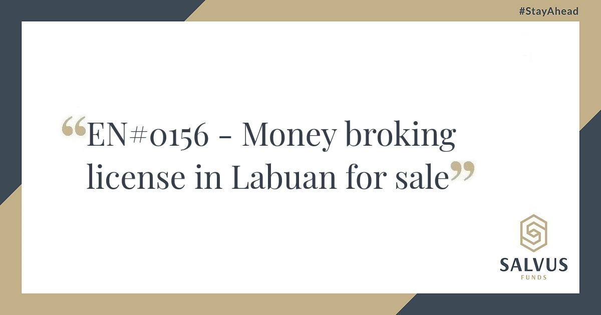 Money broking license for sale