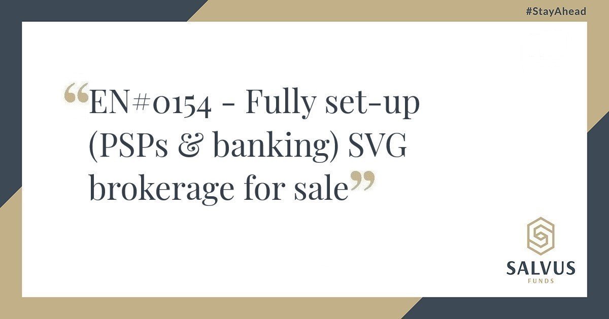 SVG brokerage for sale