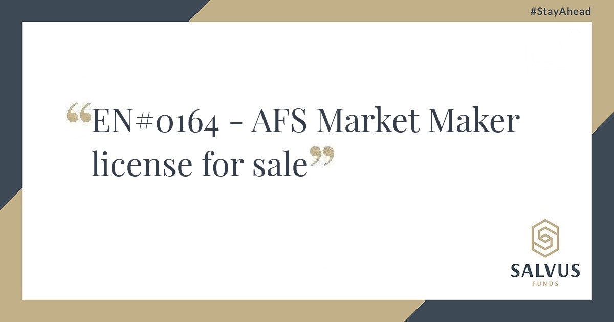 ASF Market Maker license for sale