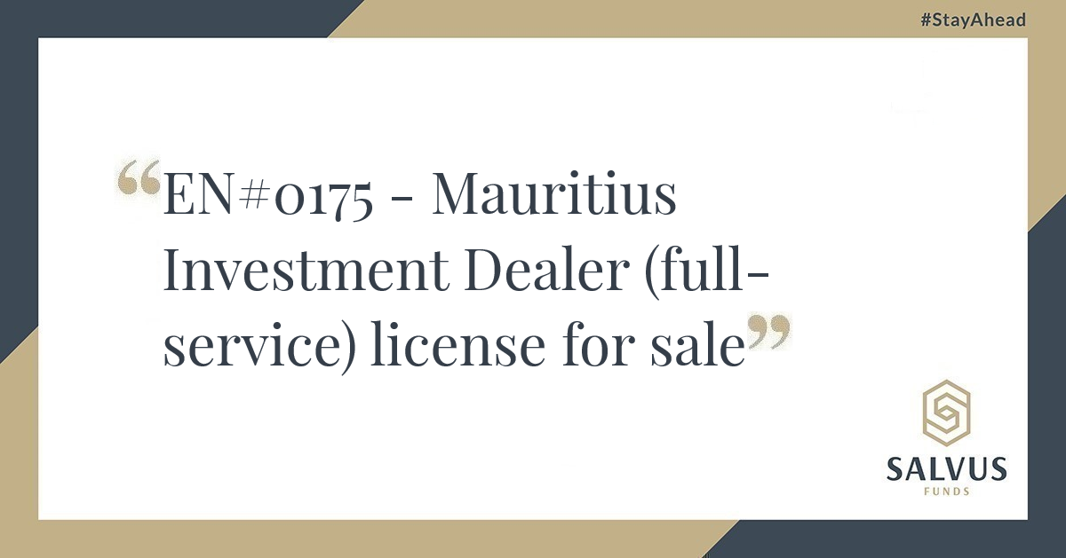 investment dealer license mauritius