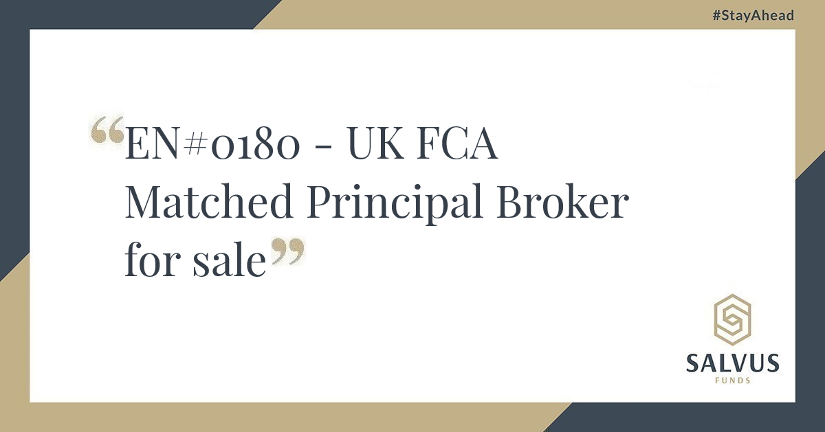 FCA Matched Principal Broker sale