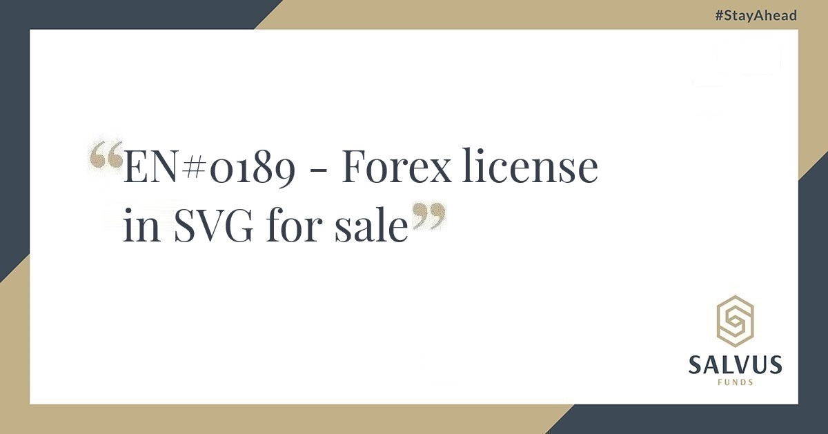 Forex license SVG