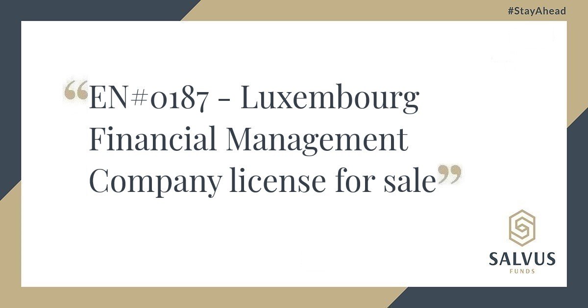 Luxembourg company for sale