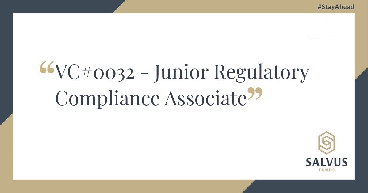 Junior Regulatory Associate