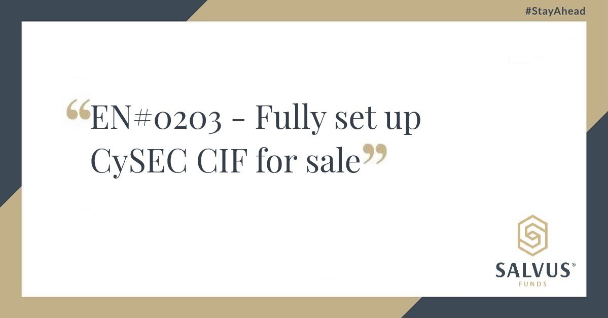 CySEC CIF for sale