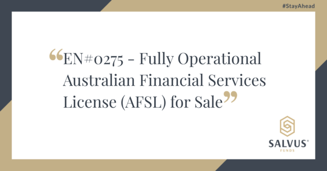 Afsl Number Sample EN#0275 – Fully Operational Australian Financial Services License (AFSL ...