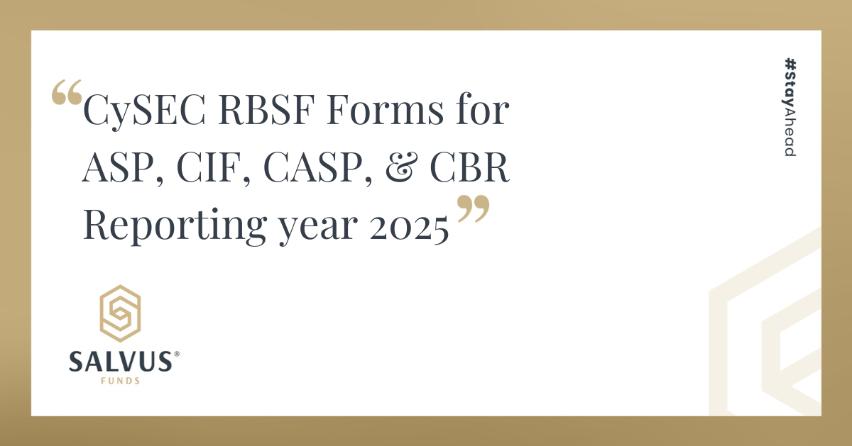 CySEC RBSF Forms for ASP, CIF, CASP, & CBR