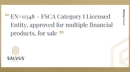 FSCA Category I Licensed Entity, approved for multiple financial products, for sale