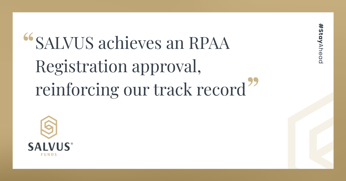 SALVUS achieves RPAA registration approval