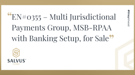 Multi-Jurisdictional Payments Group, MSB-RPAA with Banking Setup, for Sale