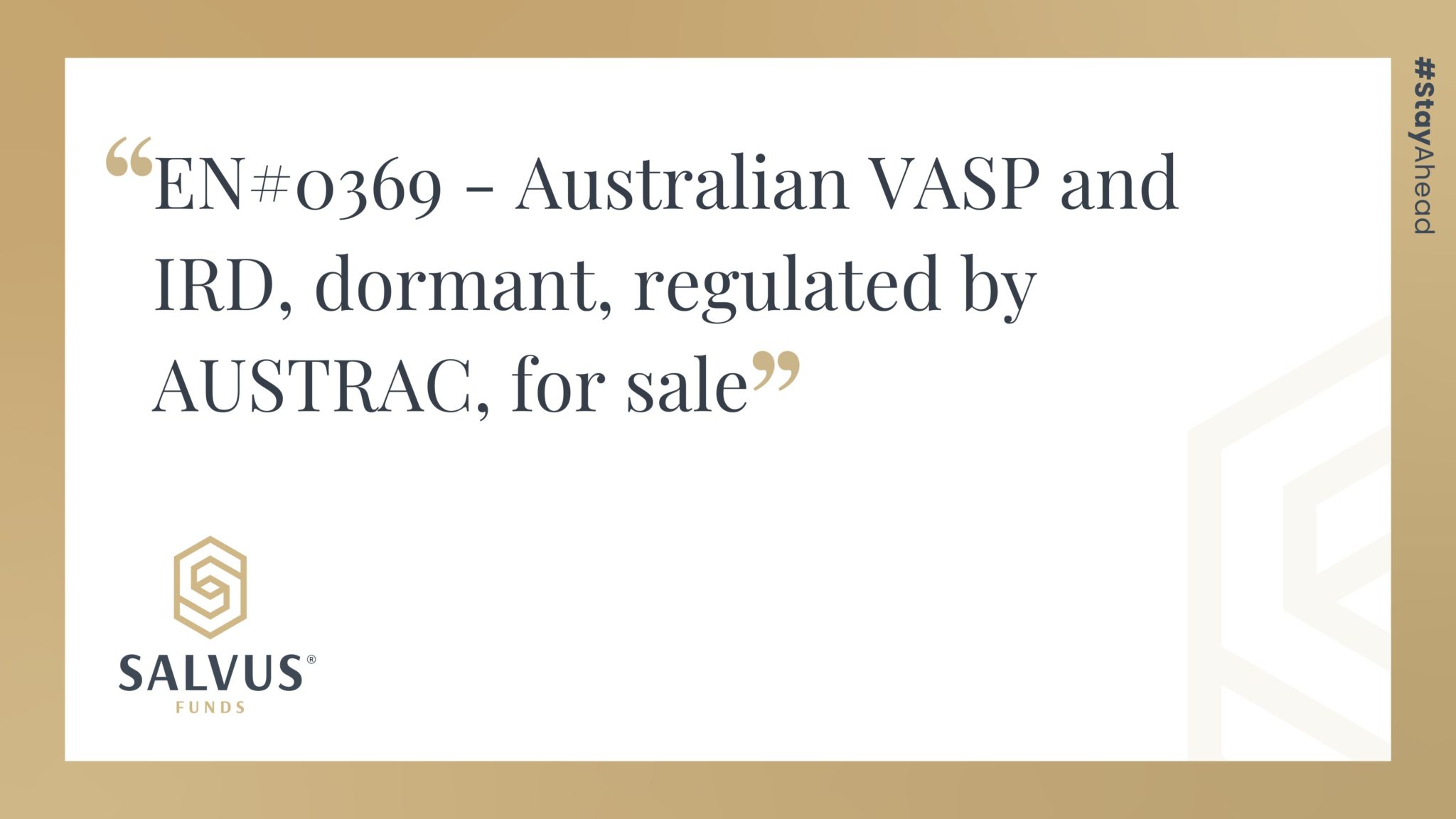 AUSTRAC entity VASP and IRD