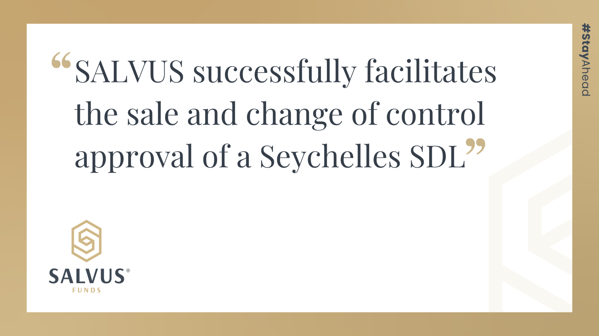 SALVUS successfully facilitates the sale and change of control approval of a Seychelles SDL