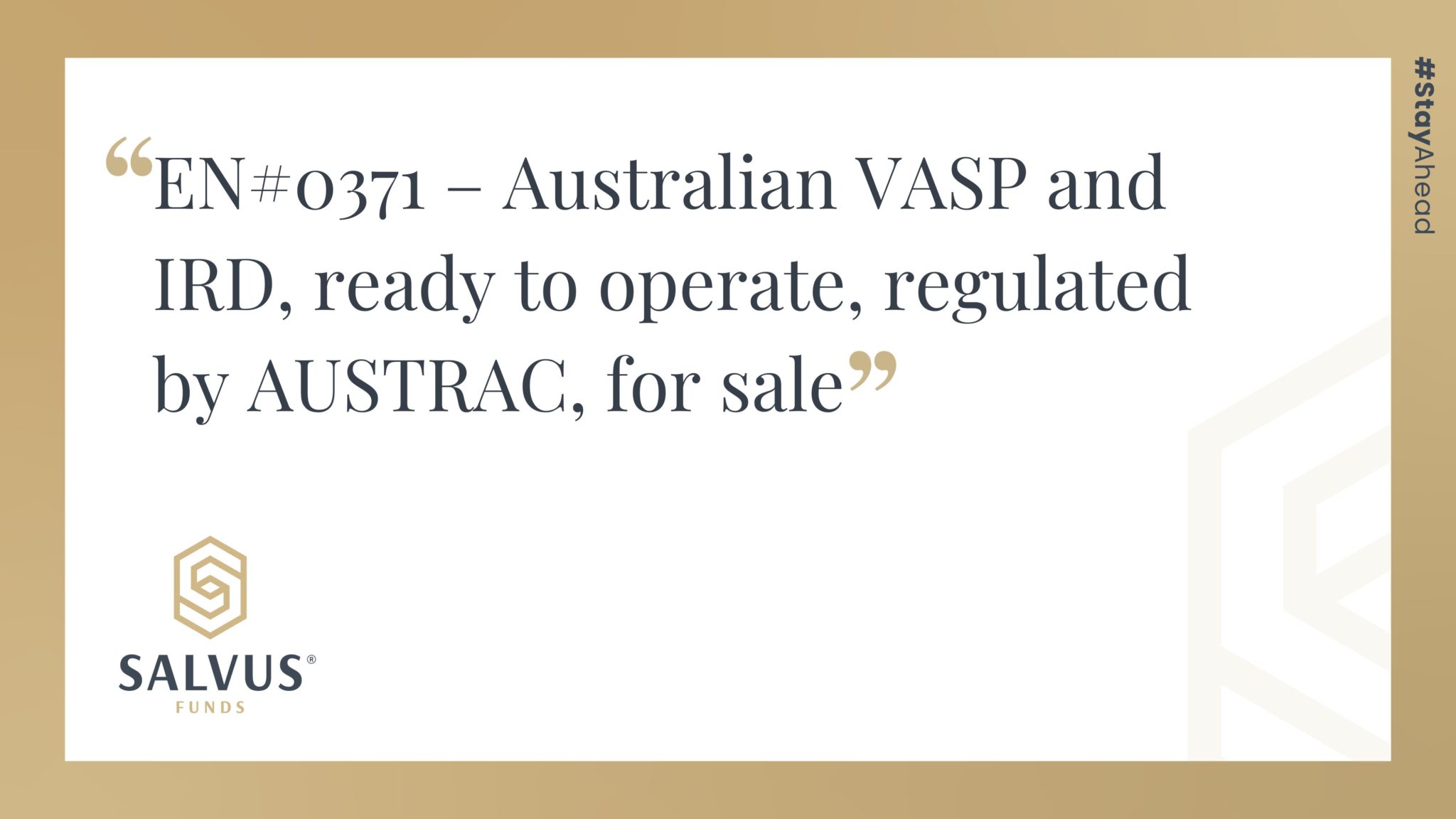 EN0371 Australian VASP and IRD