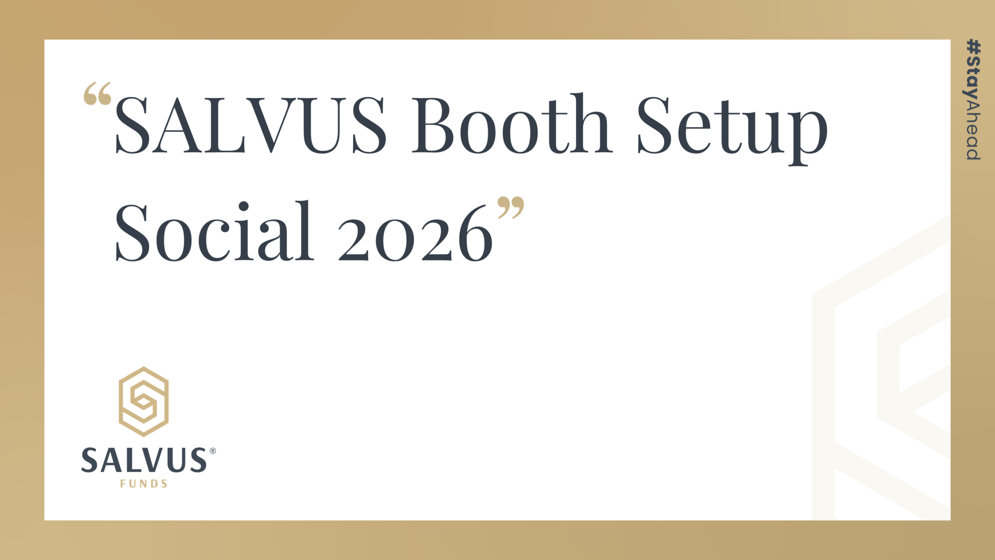 SALVUS Booth Setup Dubai