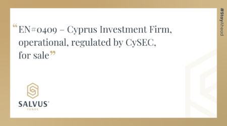 EN#0409 – Cyprus Investment Firm, operational, regulated by CySEC, for sale